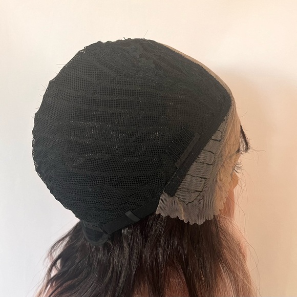 28” Ombre Pearl Pink 4x4 Lace Front Synthetic Wig - Picture 10 of 16